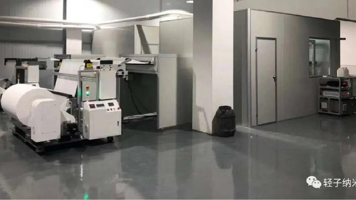 Electrospinning nanofiber production line