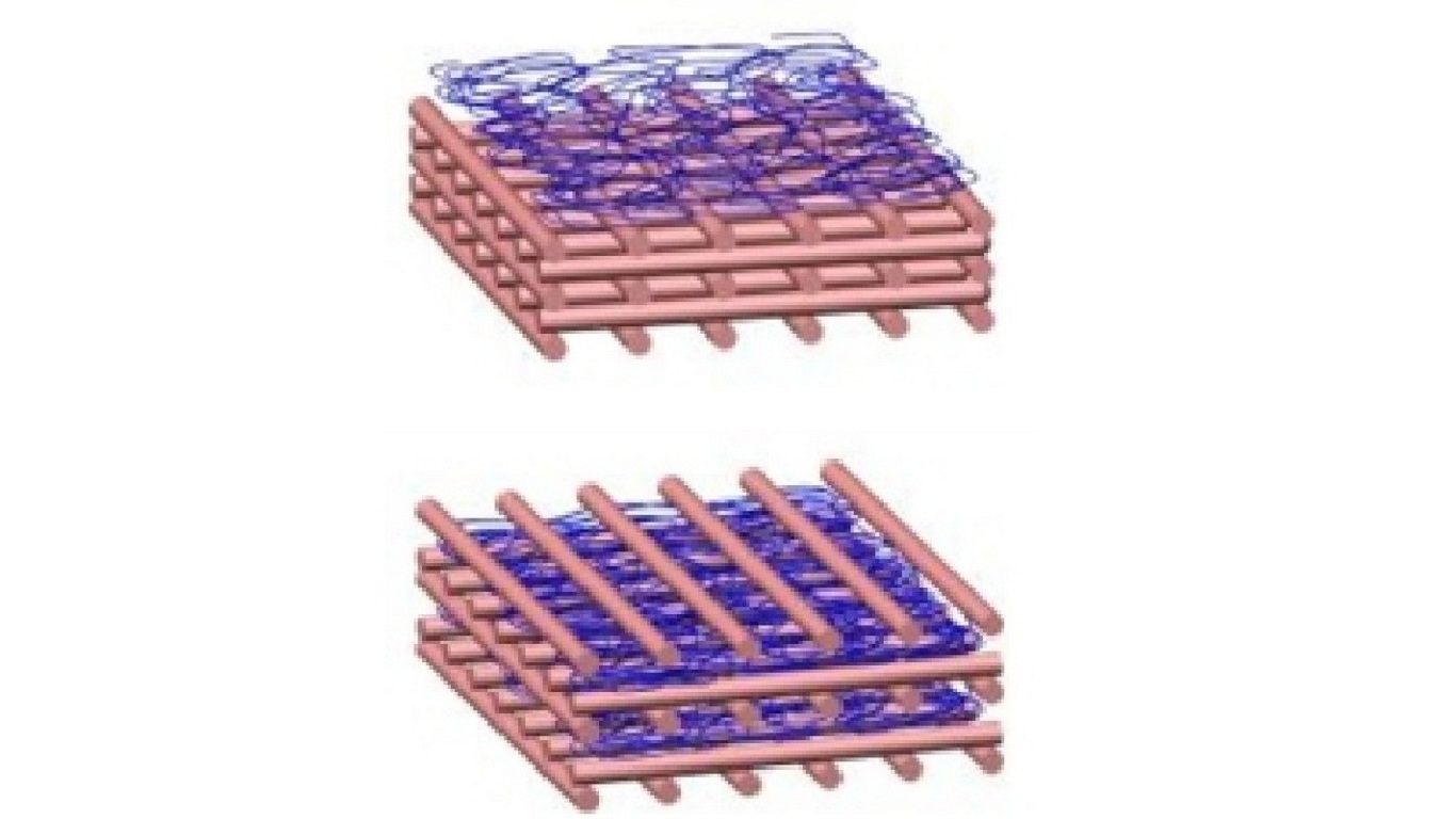 composite ordered/disordered nanofiber films